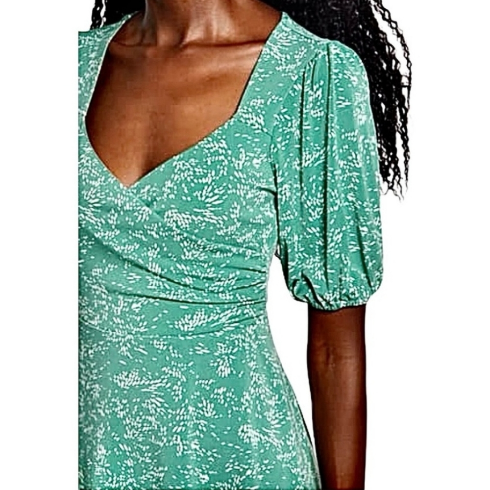 Romantic Puff Sleeve Dress Cottagecore Bridal Graduation Teacher Modest NWT 🇺🇦